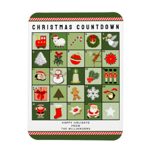 Íman Calendário do Advento de Natal