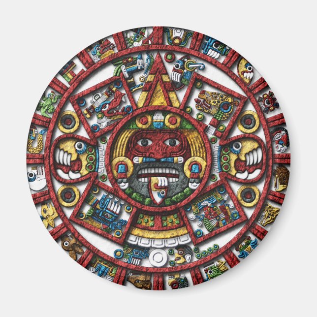 Íman Calendário do Aztec (Frente)