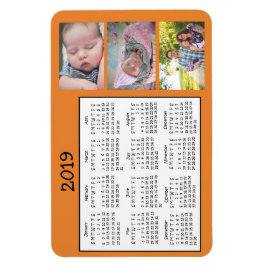 Íman Calendário do Mini Magnet de Fotos Personalizadas 