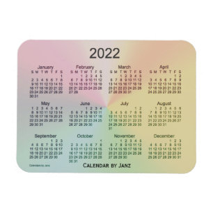 Íman Calendário do Shimmer La Boca 2022 de Janz 3x4 Ma