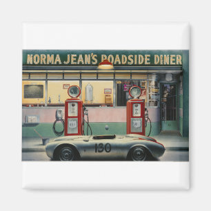 Íman Calendário Girl.tif da estrada do destino CON03-V