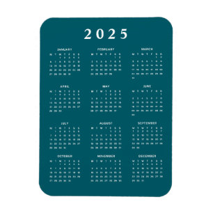 Íman Calendário Mensal 2025
