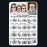 Íman Calendário Mensal de 2025 Anos | Modelo de Foto<br><div class="desc">Este ímã de calendário mensal de 2025 anos personalizado mostra os dias da semana para cada mês em preto a negrito e fácil de ler sobre fundo branco. Adicione facilmente suas próprias fotografias horizontais e verticais ao topo. Este é um ímã de calendário simples e moderno para ajudá-lo a conquistar...</div>