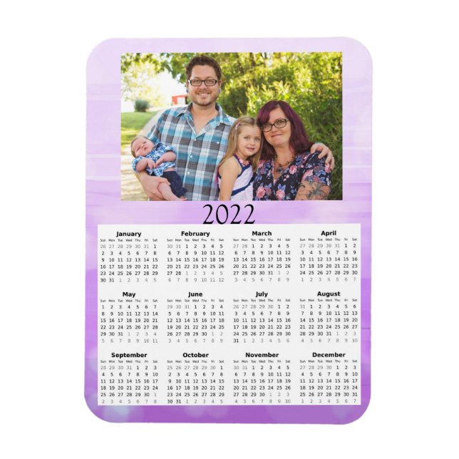 Íman Calendário Personalizado de 2022 Mini Ímã (Vertical)