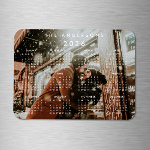 Íman Calendário Personalizado de Foto 2022
