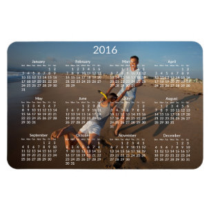 Íman Calendários personalizados 2016 grandes ímãs