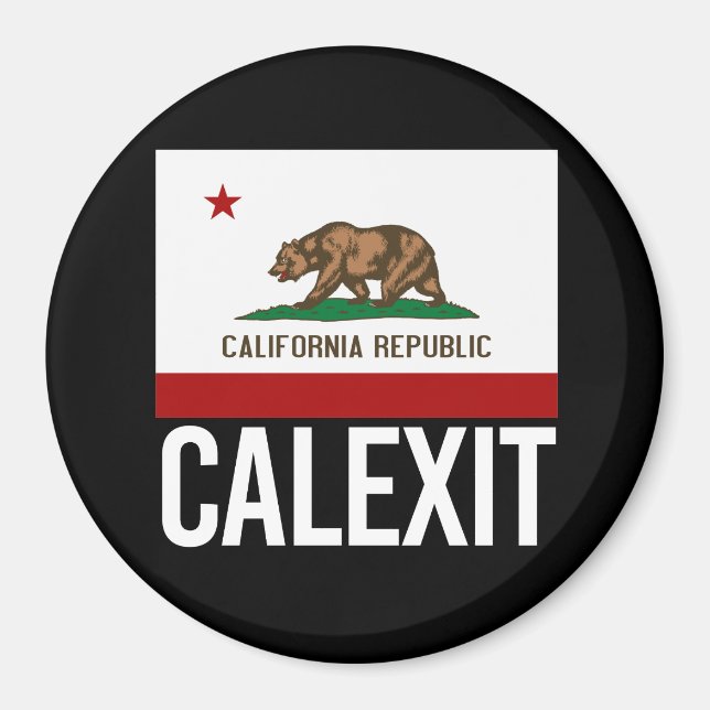 Íman Calexit - California Exit Flag White - - - (Frente)