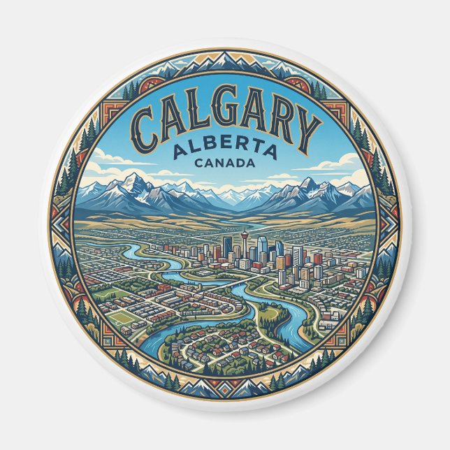 Íman Calgary Canadá (Frente)