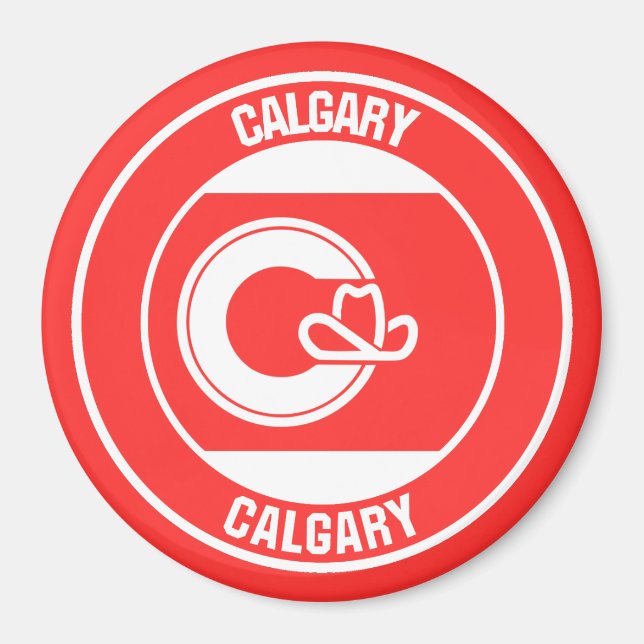 Íman Calgary Columbia Round Emblem (Frente)