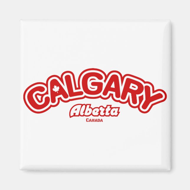 Íman Calgary Leaf (Frente)