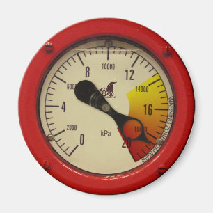 Íman Calibre de pressão do vapor - advertindo! Ímã