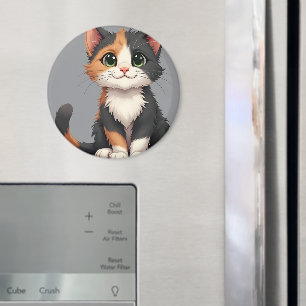 Íman Calico Kitten Whimsical com Cattitude