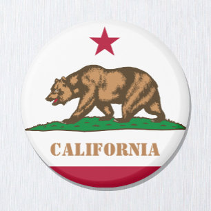 Íman California & flag, Califórnia, EUA, feriados/espor