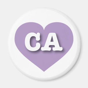 Íman California Lavender Heart - I love CA