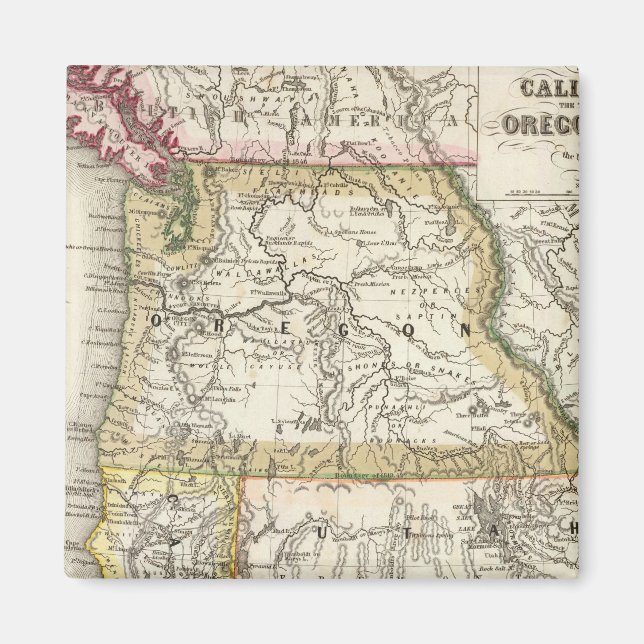 Íman Califórnia, Oregon, Utah (Frente)