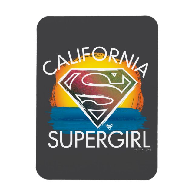 Íman California Supergirl Sunset Graphic (Vertical)