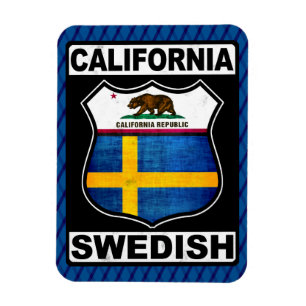 Íman California Swedish American Magnet