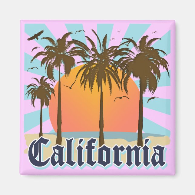 Íman California Vintage Souvenir (Frente)