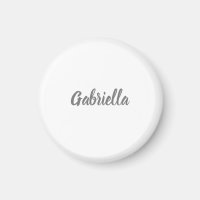 Caligrafia Elegante Cinza Branco Simples Nome