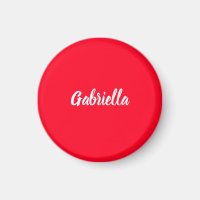 Caligrafia Elegante Vermelho Branco Simples Nome S