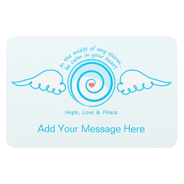 Íman Calmo coração numa tempestade (Horizontal)