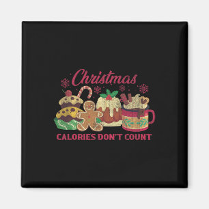 Íman Calorias de Natal Não Contem Cookies de Leite