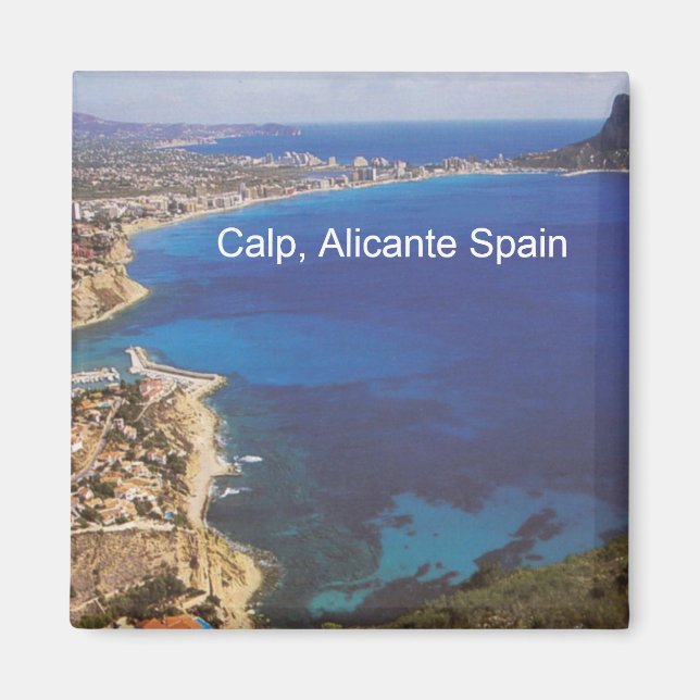Íman Calp Calpe Alicante Espanha de Imã de geladeira (Frente)