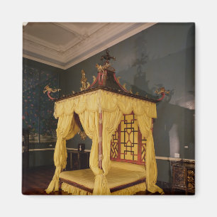 Íman Cama de quatro posters, no estilo chinês, 1750s