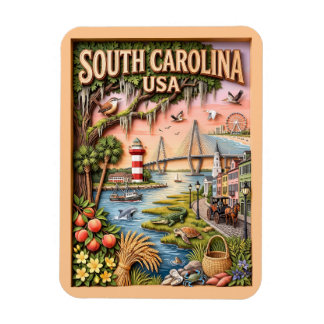 Íman Camada de Marcas Históricas da Costa da Carolina d