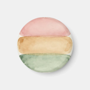 Íman Camadas de Bloco de Cor Pastel Aquarela