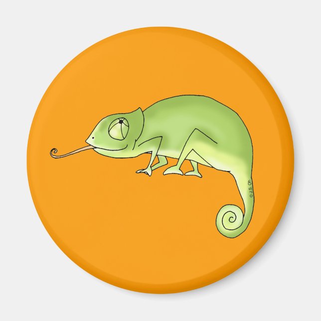 Íman Camaleão verde (Frente)