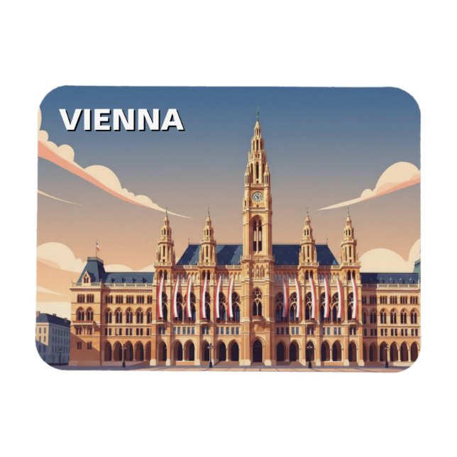 Íman Câmara Municipal de Viena Áustria Viagem (Horizontal)
