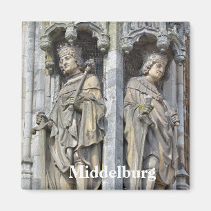 Íman câmara municipal medieval em Middelburg, Holanda
