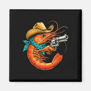 Íman Camarão engraçado frutos do mar Cajun