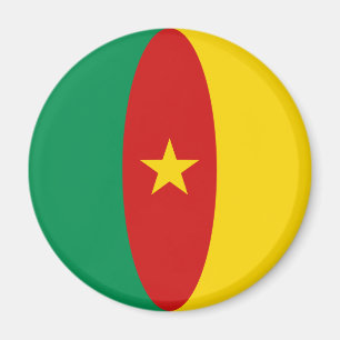 Íman Camarões Fisheye Flag Magnet
