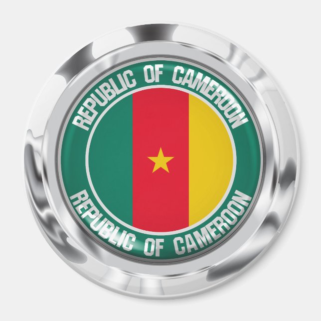 Íman Camarões Round Emblem (Frente)