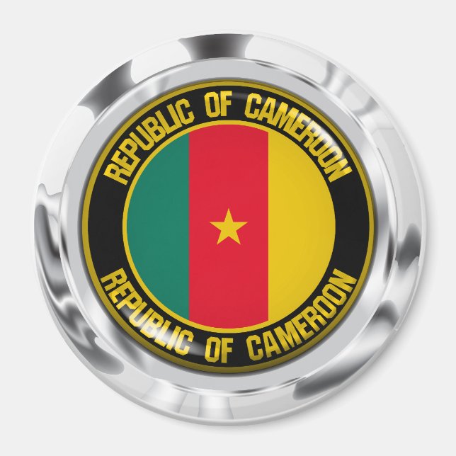 Íman Camarões Round Emblem (Frente)