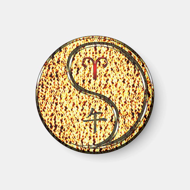 Íman Camas e Cavalos de Fogo (Frente)