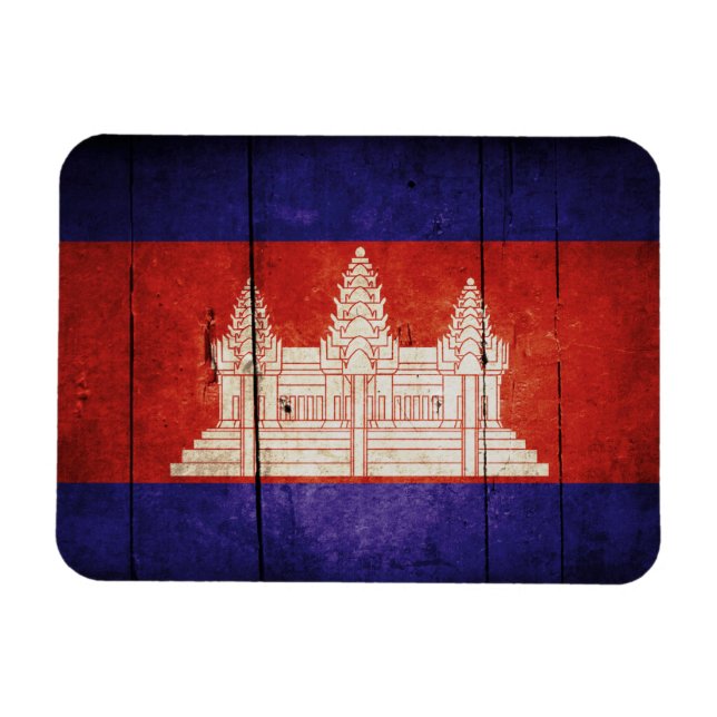 Íman Camboja Flag; Cambodian; Khmer (Horizontal)