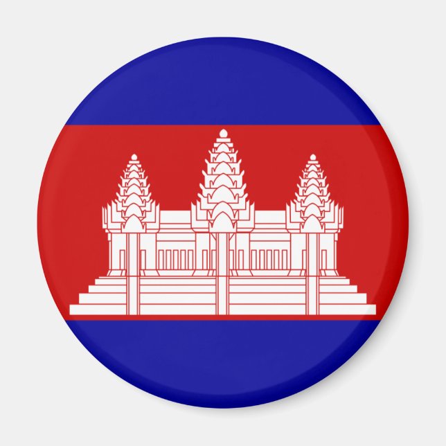 Íman Camboja Flag KH (Frente)