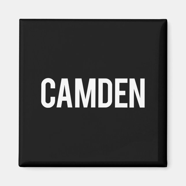 Íman Camden Cool New Jersey Nj Fan Funny Gift Tee  (Frente)