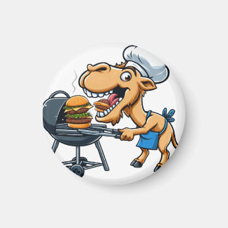 Íman Camel eating a hamburger