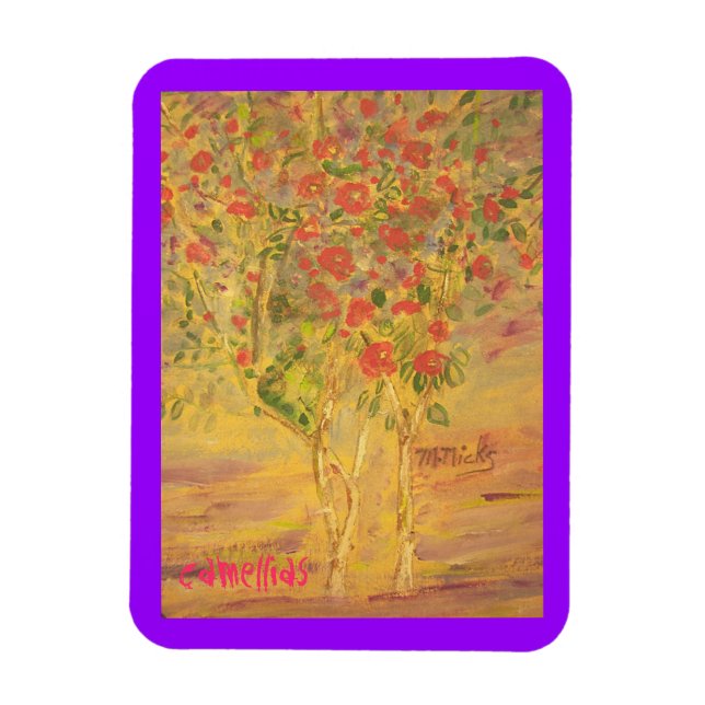 Íman camellias (Vertical)