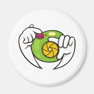 Íman Câmera de desenho animado