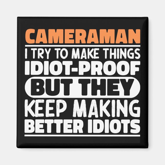 Íman Cameraman, Tento Fazer Coisas Engraçadas (Frente)