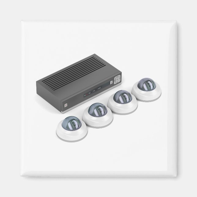 Íman Câmeras de segurança e gravador de vídeo digital (Frente)