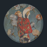 Íman Camille Monet em fantasia japonesa por Claude Mone<br><div class="desc">La Japonaise, Camille in Japonês Costume (1876), de Claude Monet, é uma pintura de arte impressionista vintage que apresenta a esposa do artista, Camille Monet, vestindo uma peruca loira e vestida em um quimono japonês tradicional e segurando um fã. Sobre o artista: Claude Monet (1840-1926) foi o fundador do movimento...</div>