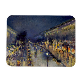 Íman Camille Pissarro - Boulevard Montmartre à Noite