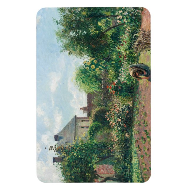 Íman Camille Pissarro O Jardim do Artista em Eragny (Vertical)