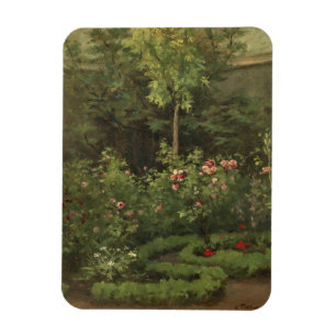 Íman Camille Pissarro um jardim de rosas